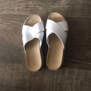 White high rise Sandals
